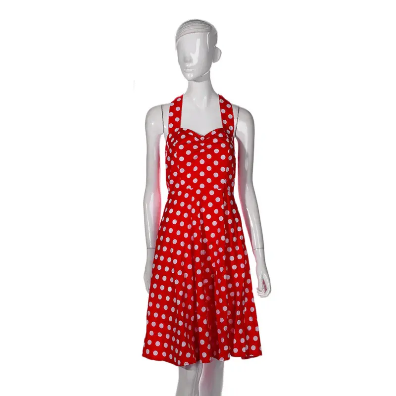 Ladypolka Dot Slim Big Swing Dress Retro Bubble Party Dress 4