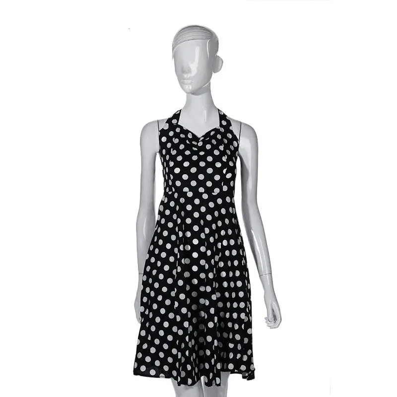 Ladypolka Dot Slim Big Swing Dress Retro Bubble Party Dress 7