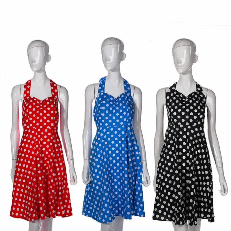 Ladypolka Dot Slim Big Swing Dress Retro Bubble Party Dress 8