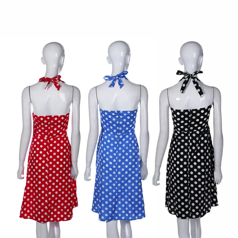 Ladypolka Dot Slim Big Swing Dress Retro Bubble Party Dress 9