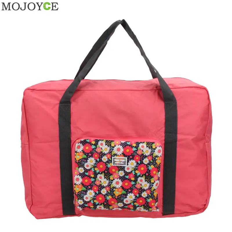 Large Capacity Treval Bag Foldable Waterproof Luggage Duffle Bag Floral Printing Handbag Organizer Tote Bolso Bolsa Feminina 1