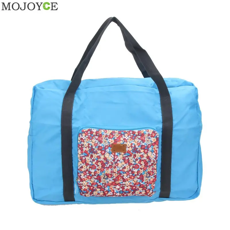Large Capacity Treval Bag Foldable Waterproof Luggage Duffle Bag Floral Printing Handbag Organizer Tote Bolso Bolsa Feminina 2