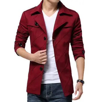Large Size Jackets And Coats Casual Slim Fit Parkas Overcoats Windbreakersjackets 1