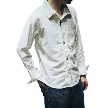 Large Sizew S- Long Sleeved Shirts Camisa Masculina Casual Slim Fit Sweatshirts Shirts 1