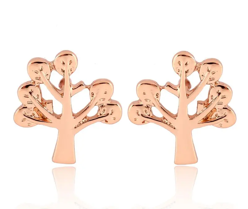 Leaf Earrings Classic Gold Plated Earrings Leaf Party Gift 10Pcs-S106 2