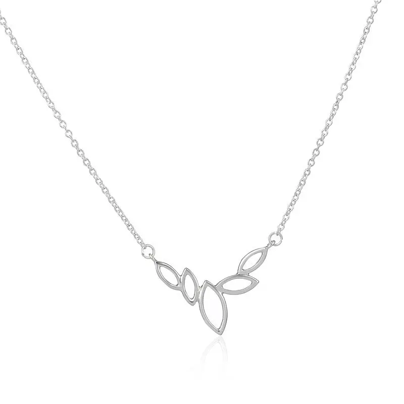 Leaf Necklace Dainty Gold Water Drop Pendant Necklace Best Gift 10Pcs-N107 1