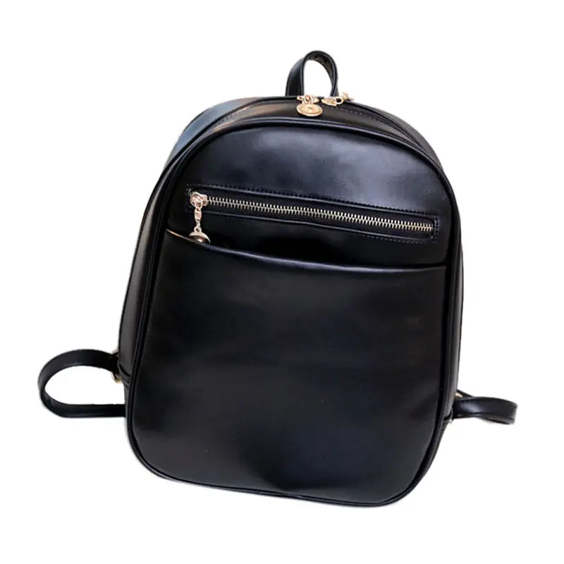 Leather Backpacks Women Travel School Bag Mochila Feminina Bag Candy Color Backpacks 1