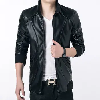 Leather Jacket Jacket Forclothing Slim Fit Jacketplus Sizejacket 1