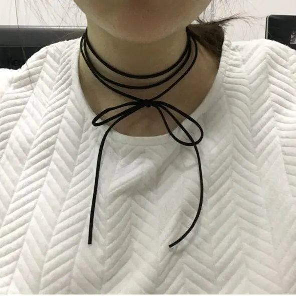 Leather Rope Necklaces Designer Diy Collar Chokers Girls Bijouxs Psxl008 1