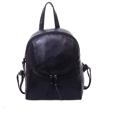 Leather Shoulder Bag Korean Style Pu Mini Backpack Women Backpack School Travel Bag With Zipper For Teenagers Girls 1