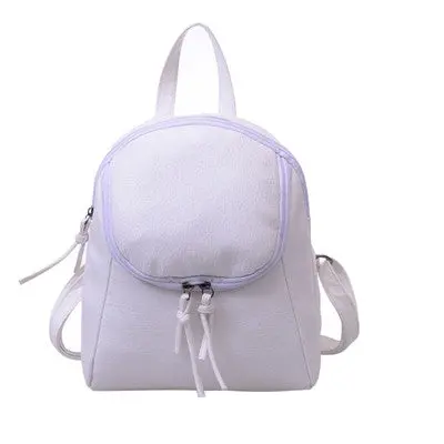 Leather Shoulder Bag Korean Style Pu Mini Backpack Women Backpack School Travel Bag With Zipper For Teenagers Girls 2