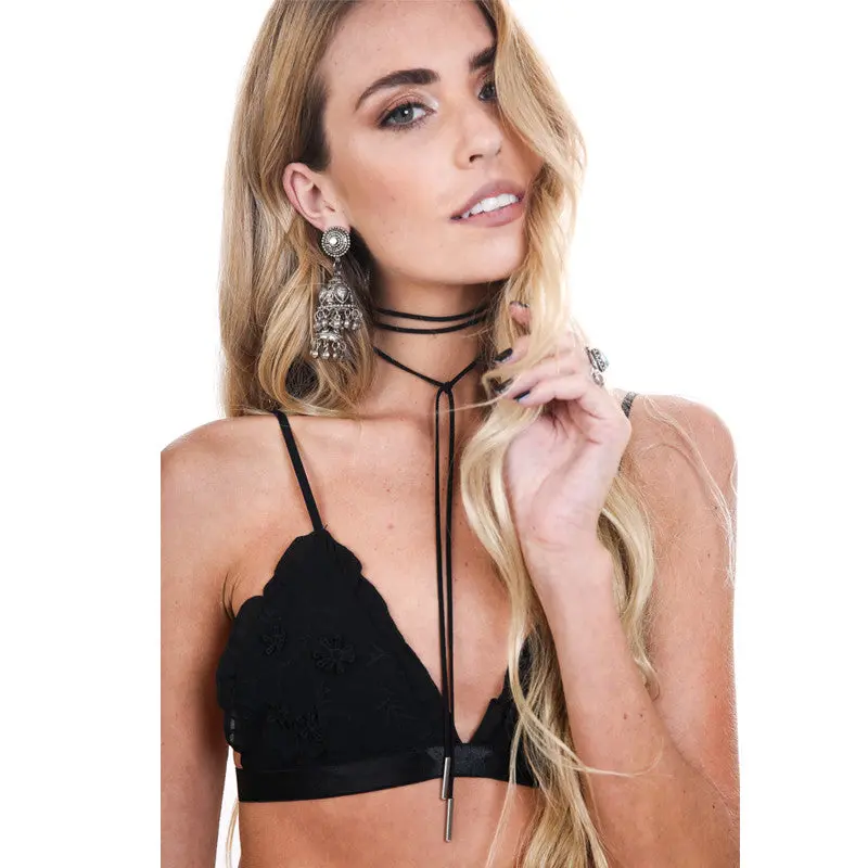 Leather String Women Necklace Trendy Apparel Accessories Terciopelo Leather Bow Choker Diy Necklace Gift For Women 1