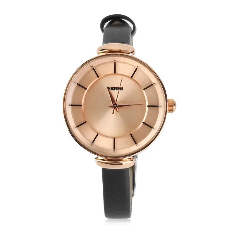 Leather Watchbandwatch Waterproof Gold Quartz Wristwatches Relogio Feminino 2