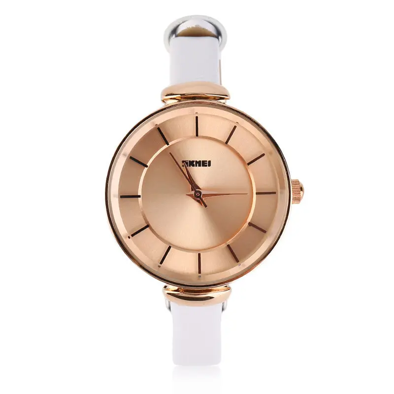Leather Watchbandwatch Waterproof Gold Quartz Wristwatches Relogio Feminino 4