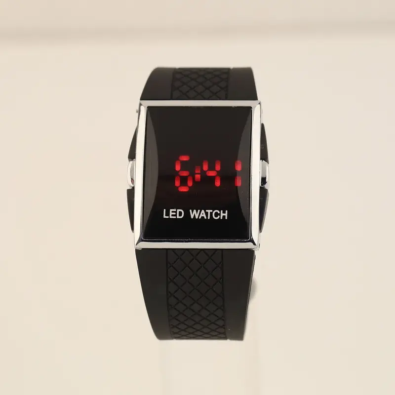 Led Digital Watch Digital Sport Strap Wristwatch For Ladies Dress Watches Clock 2