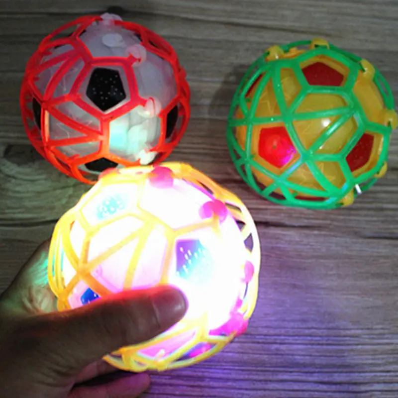 Led Light Jumping Ball Kids Crazy Music Football Children's Funny Toy 1