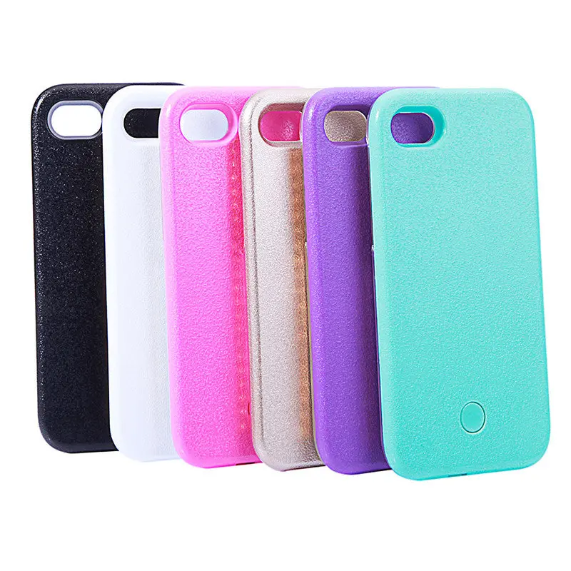 Led Light Up Glowing Phone Case Cover For Iphone 5 Se 6 6S 7 Plus Selfie Luminous Cases For Samsung S6 S7 Edge Plus Covers 12