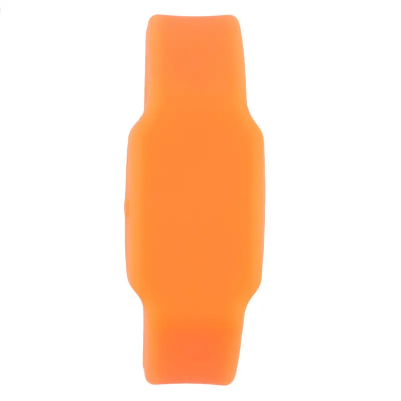Led Trendy Flash Memory Wrists Band Bracelet Watches U Disk 8Gb Orange 1