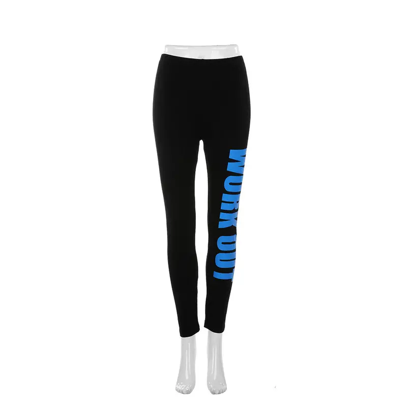 Leggings Elastic Comfortable Stretch Sport Slim Legging Workout Pants Yo-Ga Gym Training Fitness Trousers Leggins 2