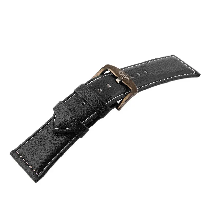 Leisure Business Leather Material Watches Belts Band Strap Stylish Style Wrists Watches 2