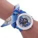 Leisure Womens Quartz Watch Rhinestone Crystal Bracelet Clock Scarves Watch Relogio Feminino 1