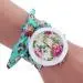 Leisure Womens Quartz Watch Rhinestone Crystal Bracelet Clock Scarves Watch Relogio Feminino 3