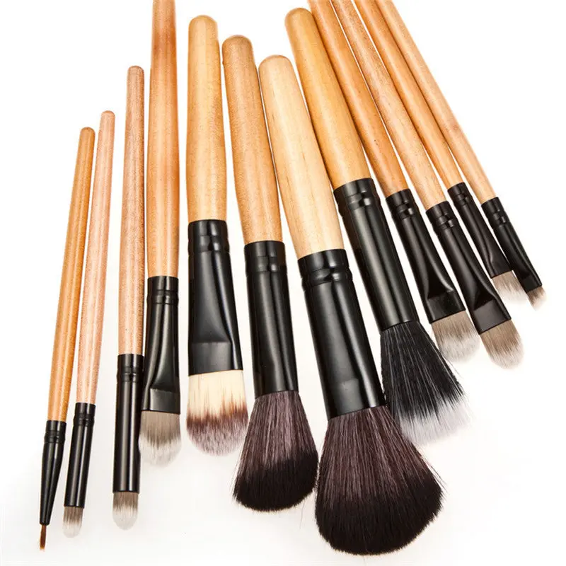 Leopard Brushes Portable 12Pcs Pro Makeup Brush Eyeshadow Eyebrow Cosmetic Tool 1
