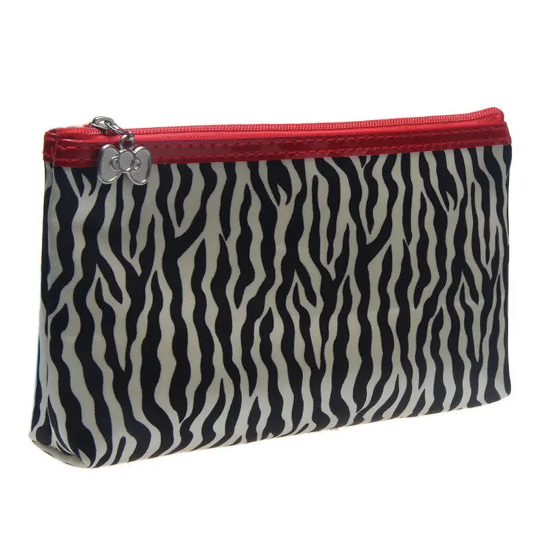Leopard Zebra Pattern Cosmetic Makeup Portable Storage Bags Pen Pencil Pouch Cases 2