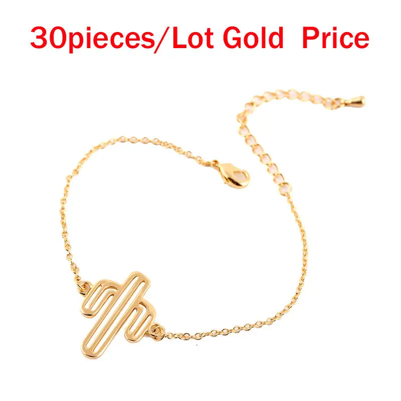 Link Chain Cactus Bracelet Bracelets Party Gift 10Pcs30pcs-B038 2