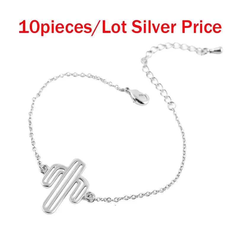 Link Chain Cactus Bracelet Bracelets Party Gift 10Pcs30pcs-B038 3