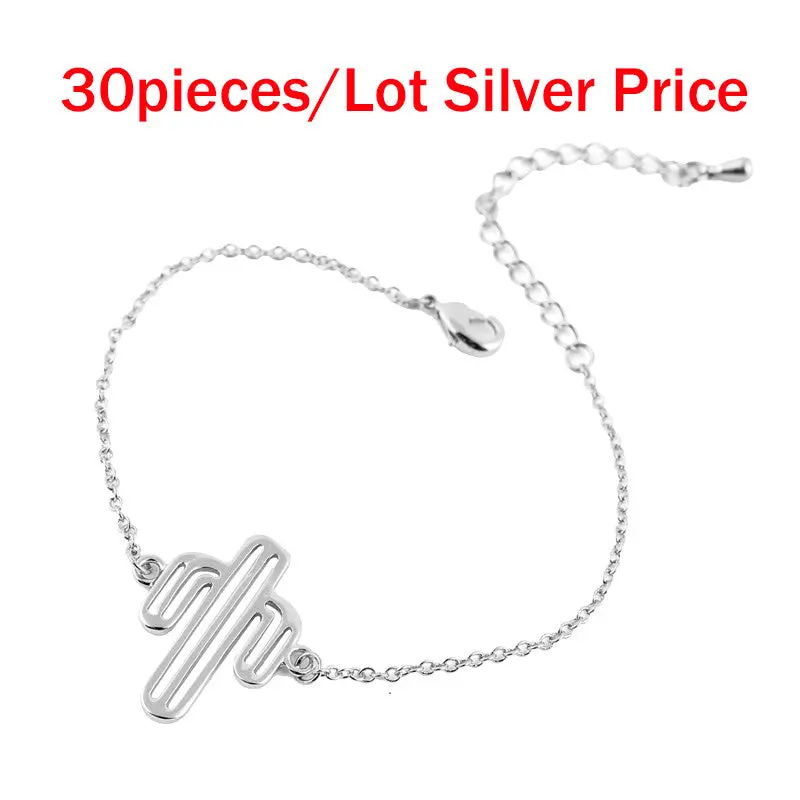 Link Chain Cactus Bracelet Bracelets Party Gift 10Pcs30pcs-B038 4