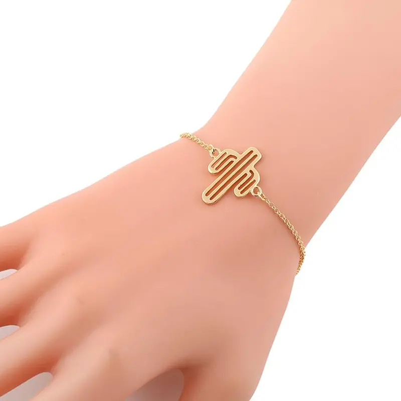 Link Chain Cactus Bracelet Bracelets Party Gift B038 1