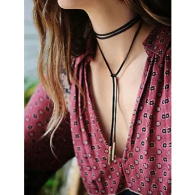 Long Black Choker Jewlery Necklace Women Accessories Chokers Necklaces Punk Gothic Style Velvet Gift 1