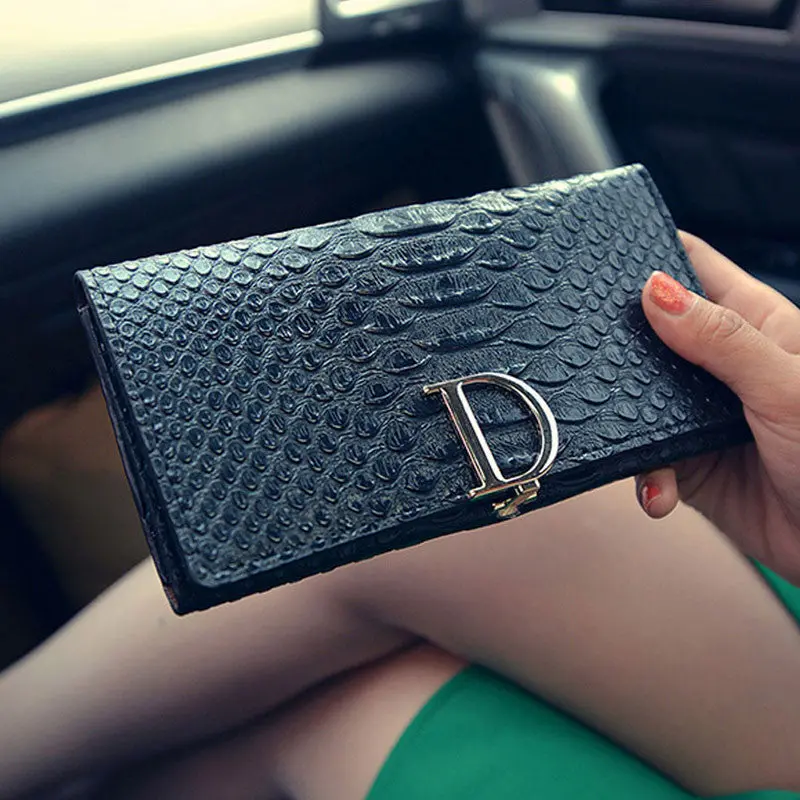 Long Designer Women Wallets Clutch Ladies Leather Female Purse Handy Bag Card Holder Money Wallets Ladies Wallet Long Purses 1