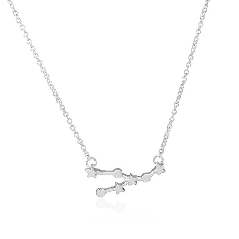 Long Necklace Taurus Zodiac Sign Astrology Pendant Necklaces 30Pcs-N156 2