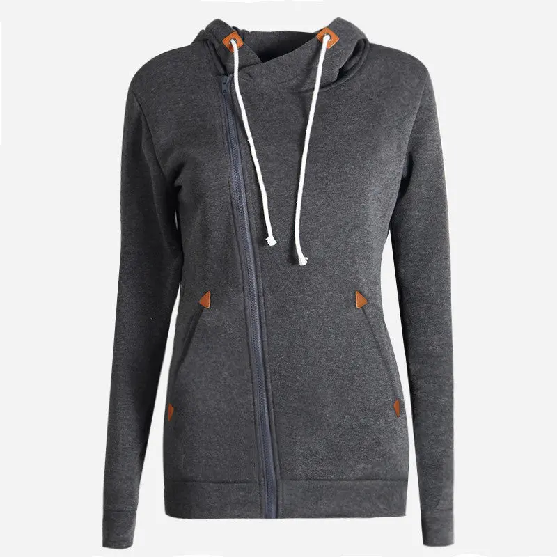 Long Sleeve Hoody 8 Colors Slim Hoodies And Women Solid Coat Sweatshirt With Hooded X0246 10