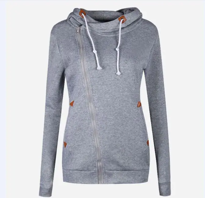 Long Sleeve Hoody 8 Colors Slim Hoodies And Women Solid Coat Sweatshirt With Hooded X0246 11