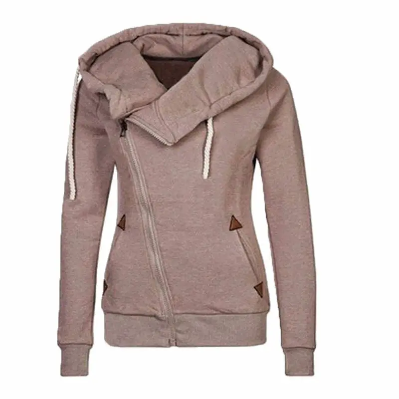 Long Sleeve Hoody 8 Colors Slim Hoodies And Women Solid Coat Sweatshirt With Hooded X0246 12