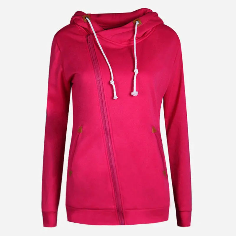 Long Sleeve Hoody 8 Colors Slim Hoodies And Women Solid Coat Sweatshirt With Hooded X0246 13
