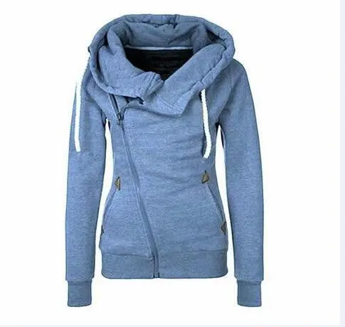 Long Sleeve Hoody 8 Colors Slim Hoodies And Women Solid Coat Sweatshirt With Hooded X0246 6