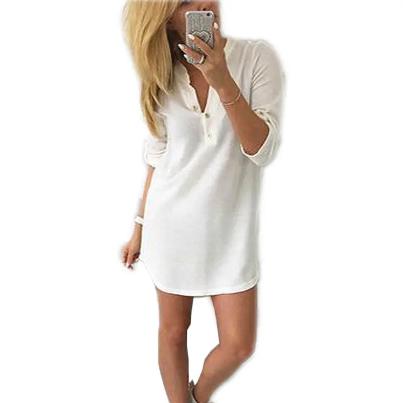 Long Sleeve V-Neck Button Sexy Knitted Dress Sweater Dress Women Casual Bodycon Sweater Dress Vestidos Gv347 5