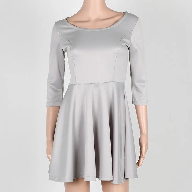 Long Sleeve Women Dress Slim A-Line Party Dresses Vestidos Elegant Dress Big Size Mini Dresses 7