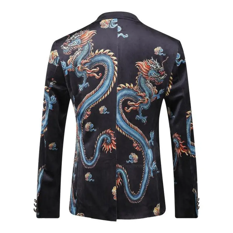 Long Sleeved Blazers Wedding Dress Suits Terno Masculino Herren Anzug Casual Slim Fit Nightclub Blazers 3