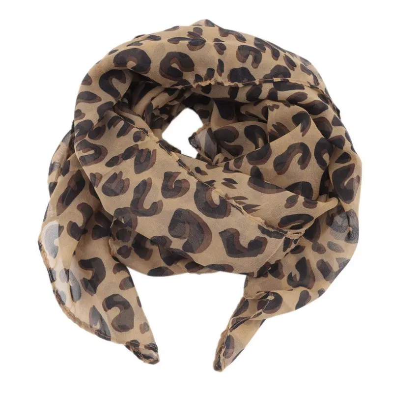 Long Style Wrap Lady Shawl Leopard Scarf Scarves Stole Yks 1