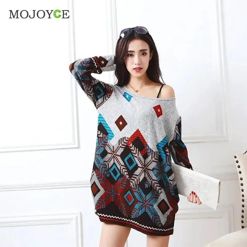 Loose Knitted Cotton Long Tee Shirt Women New Colorful Print Blusa Plus Size Long-Sleeved Shirt Crop Top Women Tops 3