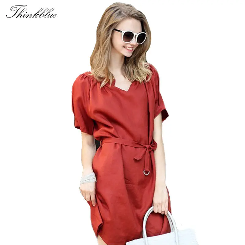 Loose Slim Mini Women Dress V-Neck Short Sleeve Brief Linen Dress Casual Plus Size Elegant Vestidos 2320 1