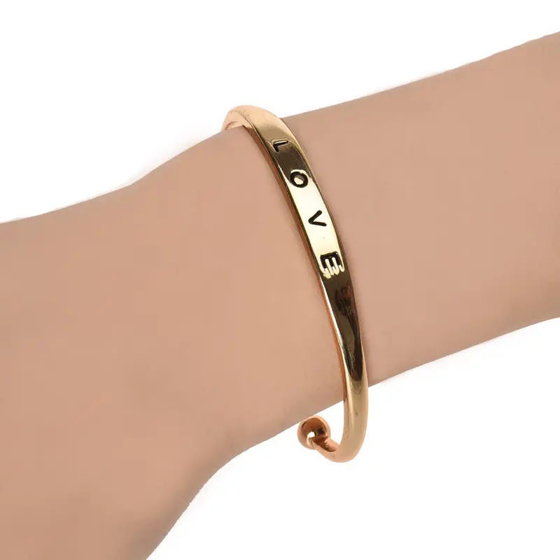 Love Bracelet Jewelry Bangle Crystal Bracelet For Women Long Bracelets& Bangles Braclet Jewelry Gold 1
