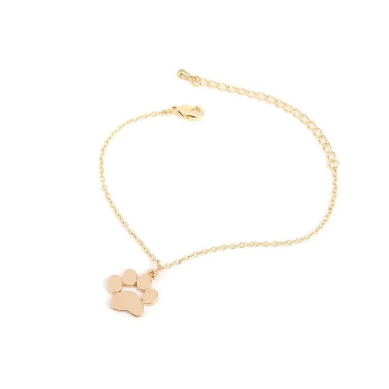 Love Bracelets Cute Animal Tassut Cat Dog Paw Print Bracelet Bracelet  Bijoux  Pulseras Mujer 1