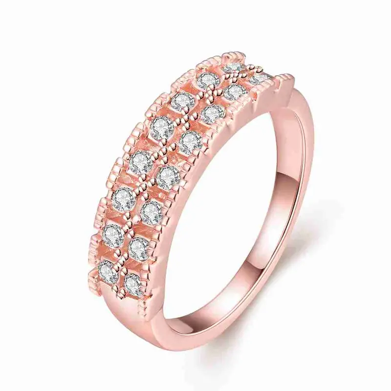 Lovely 18K Gold Plating Rings For Men Double Small Drill S In Euros Charm274 1