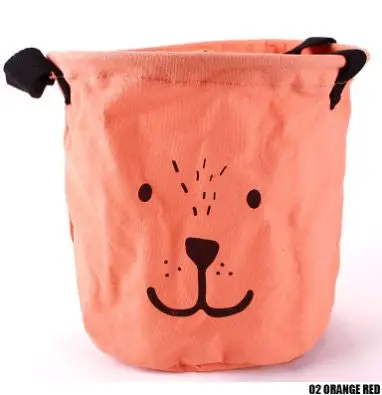 Lovely Animal Face Cartoon Linen Desk Storage Box Holder Home Cotton Organizer Case Cosmetic Stationery Sundries Decor 94877 2
